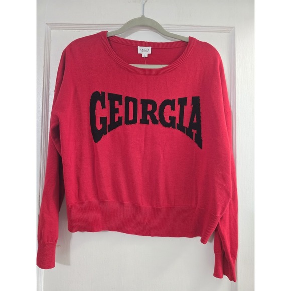 Le Lis Sweaters - Le Lis Sweater Womens Small Red Georgia Knit NWT